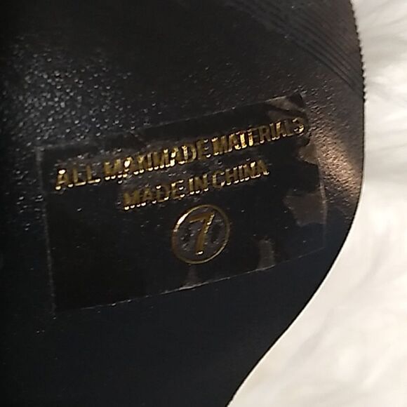 Black Peep Toe Heels - Picture 4 of 6